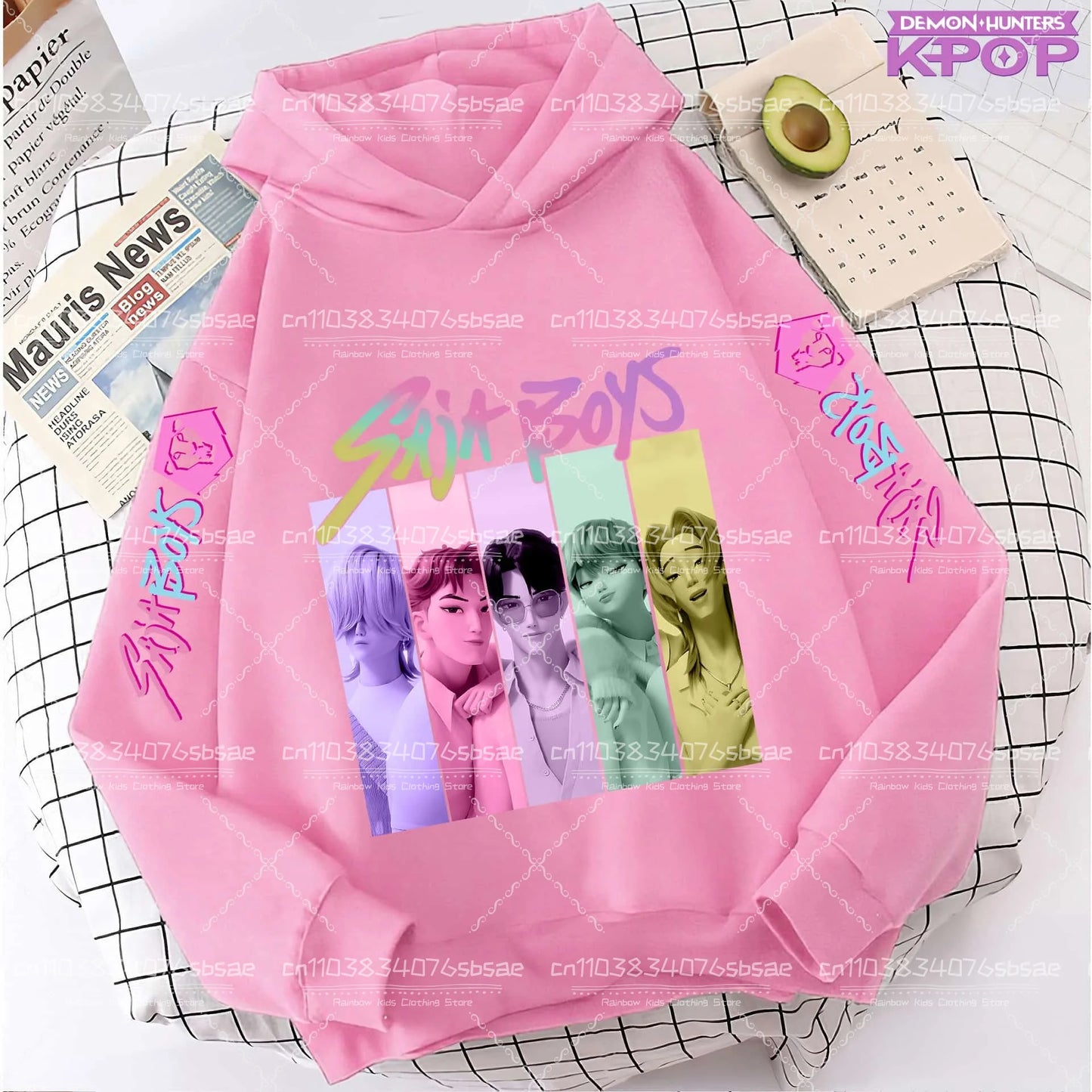 K-pop Saja Boys Demon Hunters 2025 Graphic Hoodies for Men Women Fashion Sweatshirt Long Sleeve Casual Fleece Hooded Streetwear