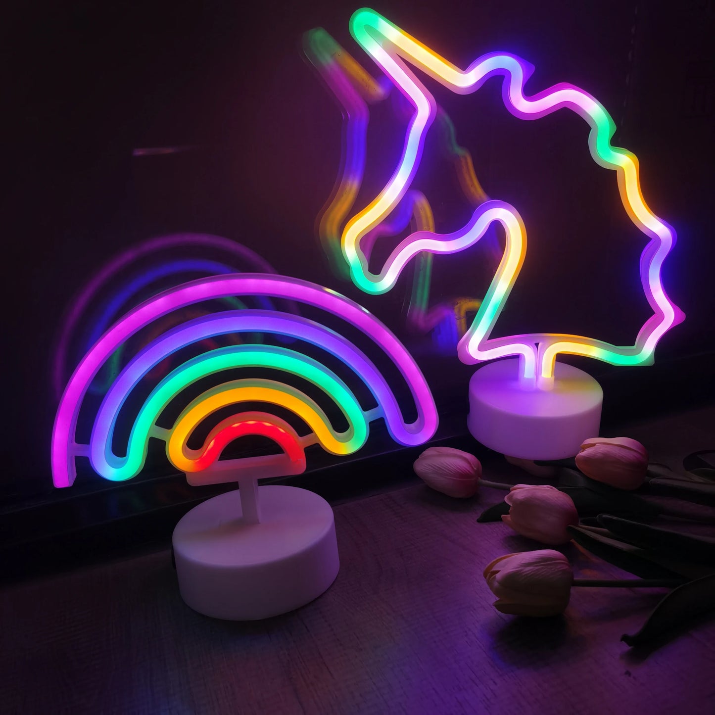 1 Piece, Countertop Decorative Lighting Neon Sign, USB or 3*Aa Battery Powered, Suitable for Holiday Party, Kitchen Home Lighting, Room Decoration Night Light (Battery Not Included)
