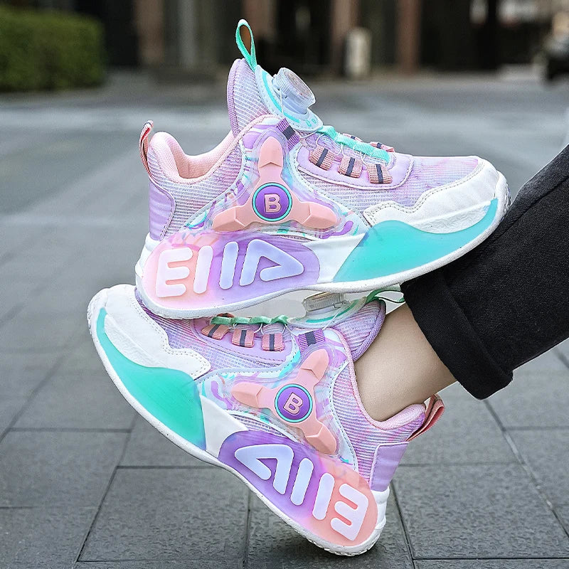 Children's Sports Shoes Flat Outdoor Sports Lightweight Casual Footwear Wear-resistant Comfortable Running Shoes for Kids