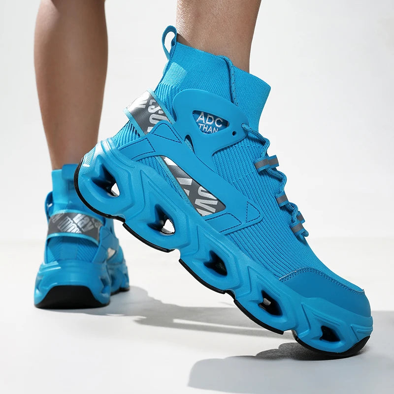 Hip-hop Sneakers Men High-tops High-street Sports Shoes Brand Designer Leisure Shoe Men Comfy Breathable Walking Shoes Male