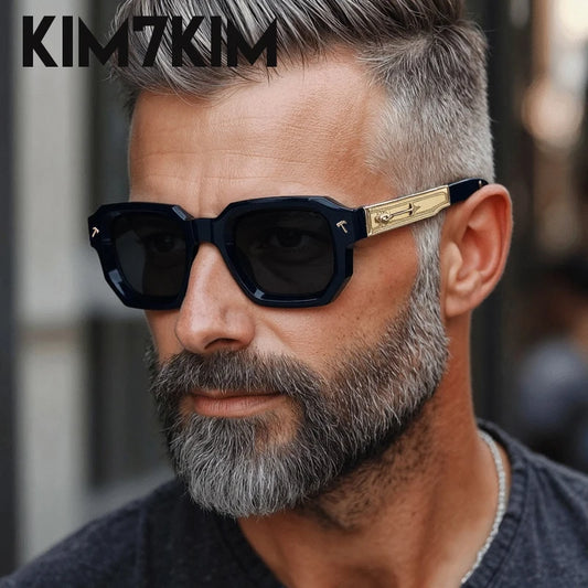 Polarized Square Punk Sunglasses Men 2025 Luxury Brand Classic Rectangle Sunglass UV400 Driving Eyewear Fashion Outdoor Shades