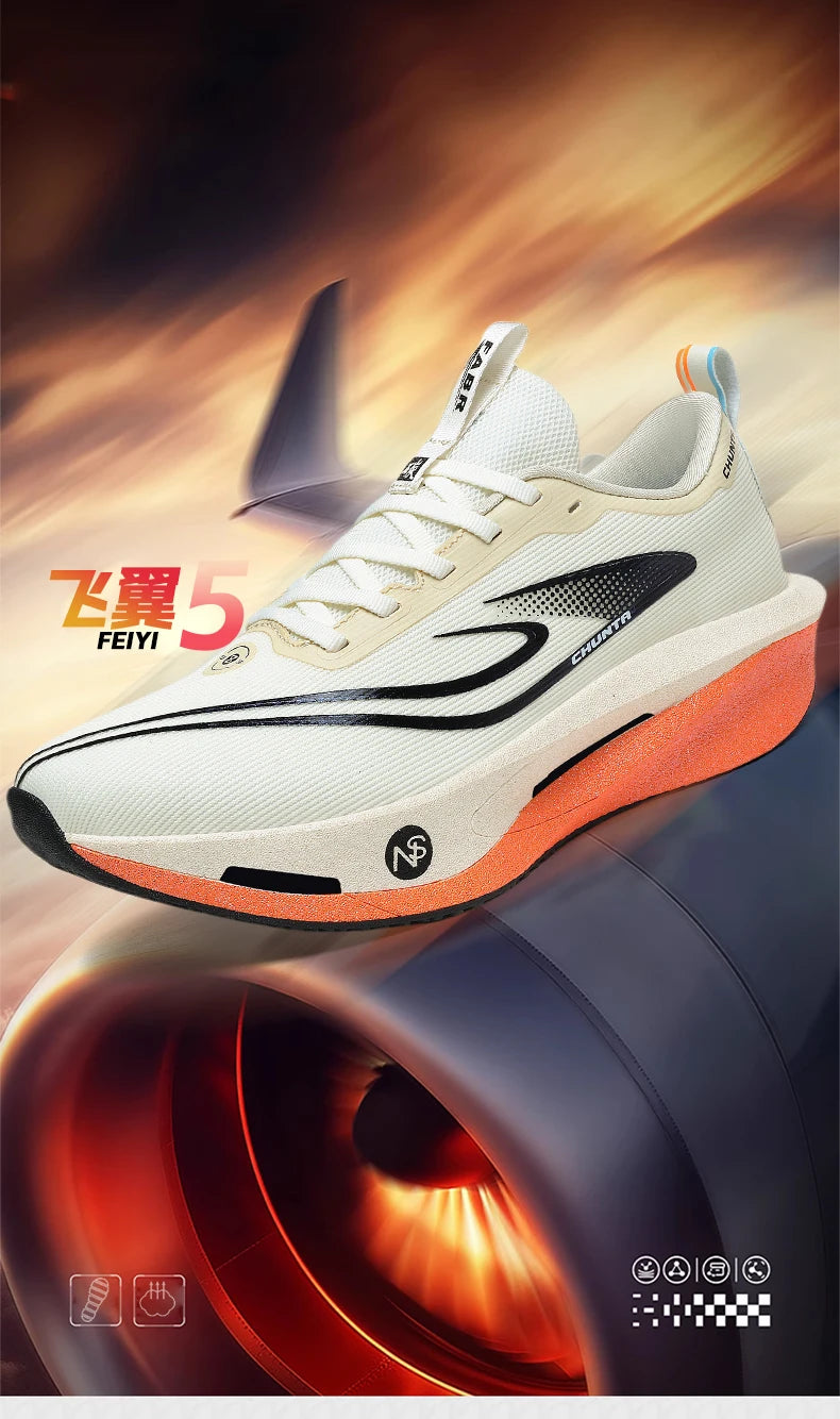 Running Shoes Carbon Board Speciality Marathon Men Sports Breathable Lightweight Women's Comfortable Athletic Nonskid Sneakers