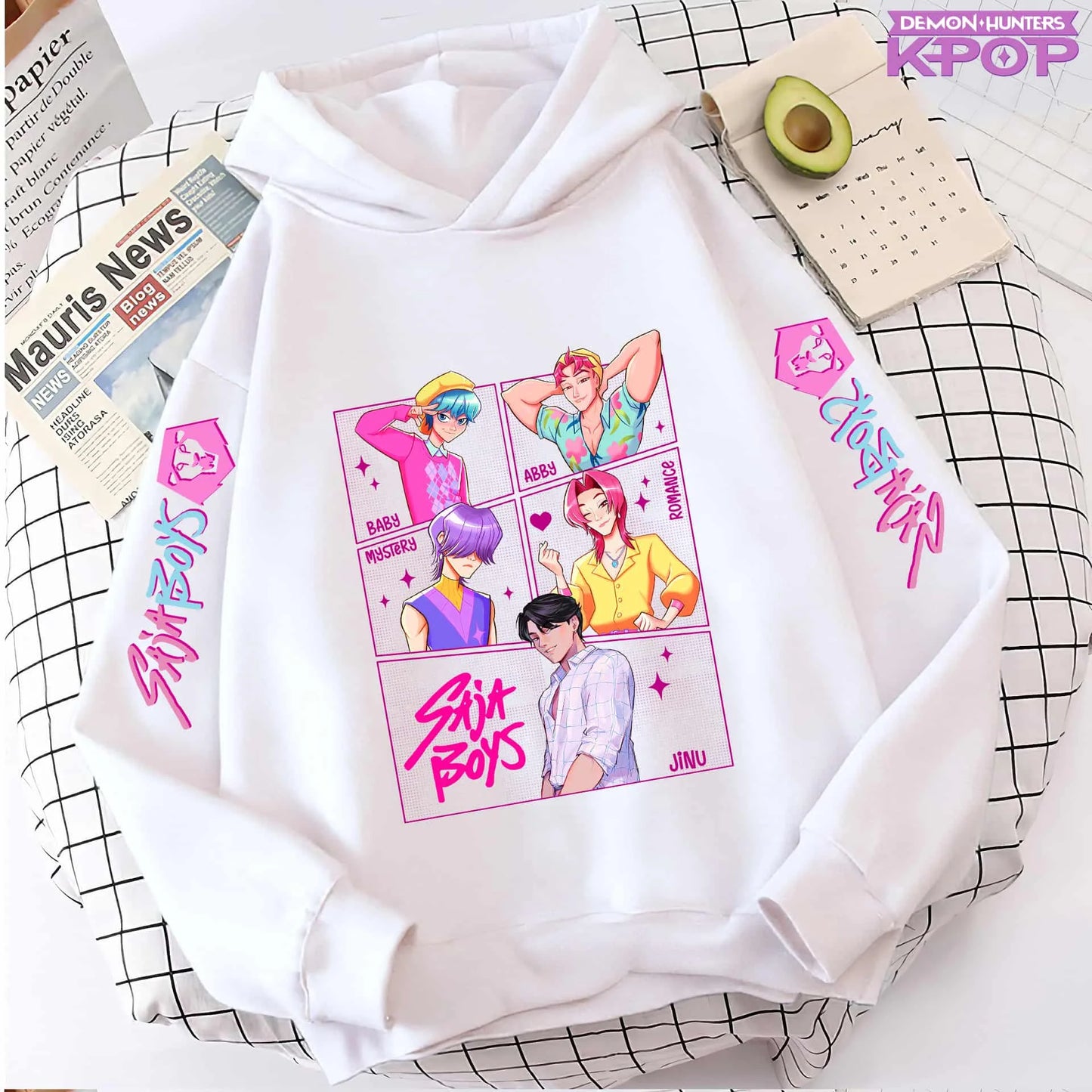 K-pop Saja Boys Demon Hunters 2025 Graphic Hoodies for Men Women Fashion Sweatshirt Long Sleeve Casual Fleece Hooded Streetwear