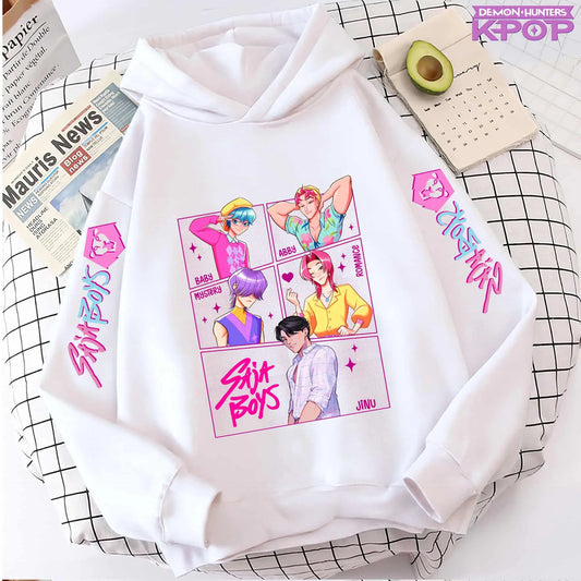 K-pop Saja Boys Demon Hunters 2025 Graphic Hoodies for Men Women Fashion Sweatshirt Long Sleeve Casual Fleece Hooded Streetwear