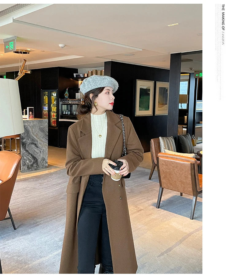 2025 Knitted Pullover Thick Warm Turtleneck Sweater Women Tops Lined Sweater Autumn Winter Streetwear Jersey Knitwear Jumper