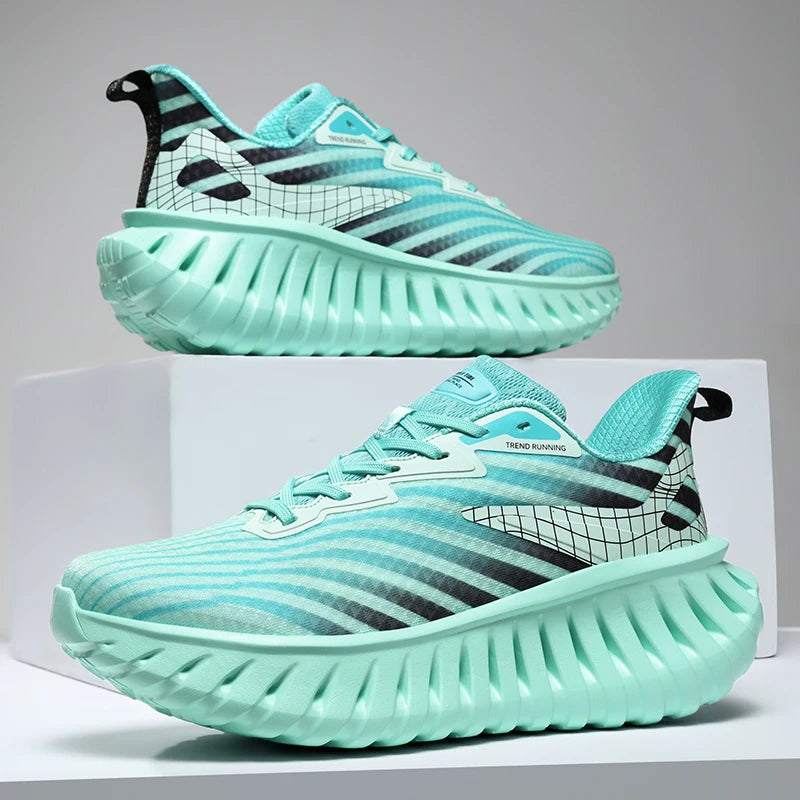 High-quality Chunky Running Shoes Women Men Light Comfy Outdoor Jogging 36-46 Mesh Breathable Trekking Shoes Versatile Sneakers