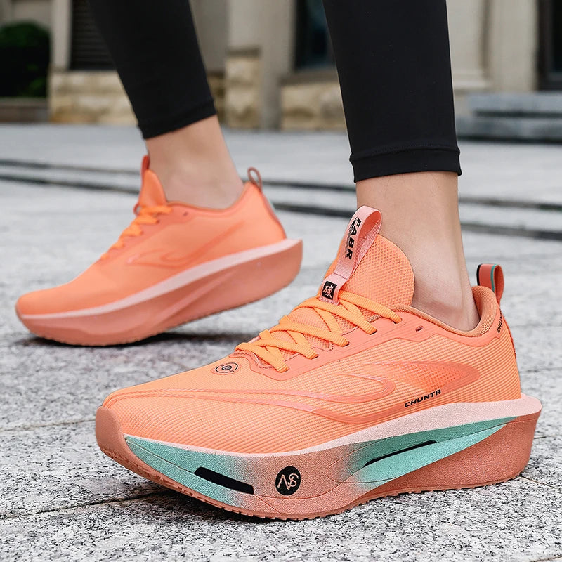 Running Shoes Carbon Board Speciality Marathon Men Sports Breathable Lightweight Women's Comfortable Athletic Nonskid Sneakers