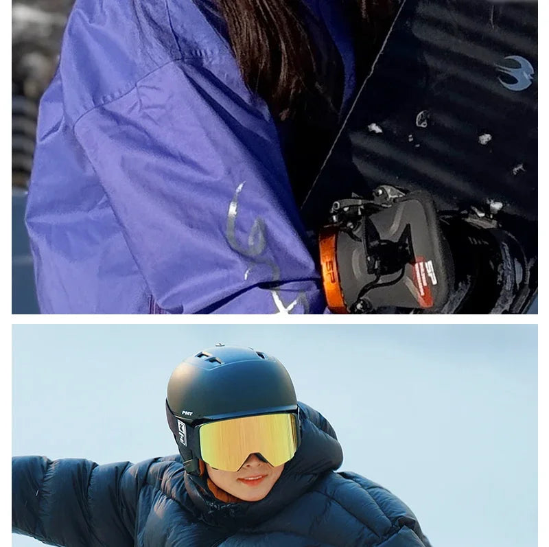 Kapvoe Men Outdoor Photochromic Snow Goggles Ski Goggles Winter Snowmobile Snowboard Anti-Fog Mask Women UV400 Sports Glasses