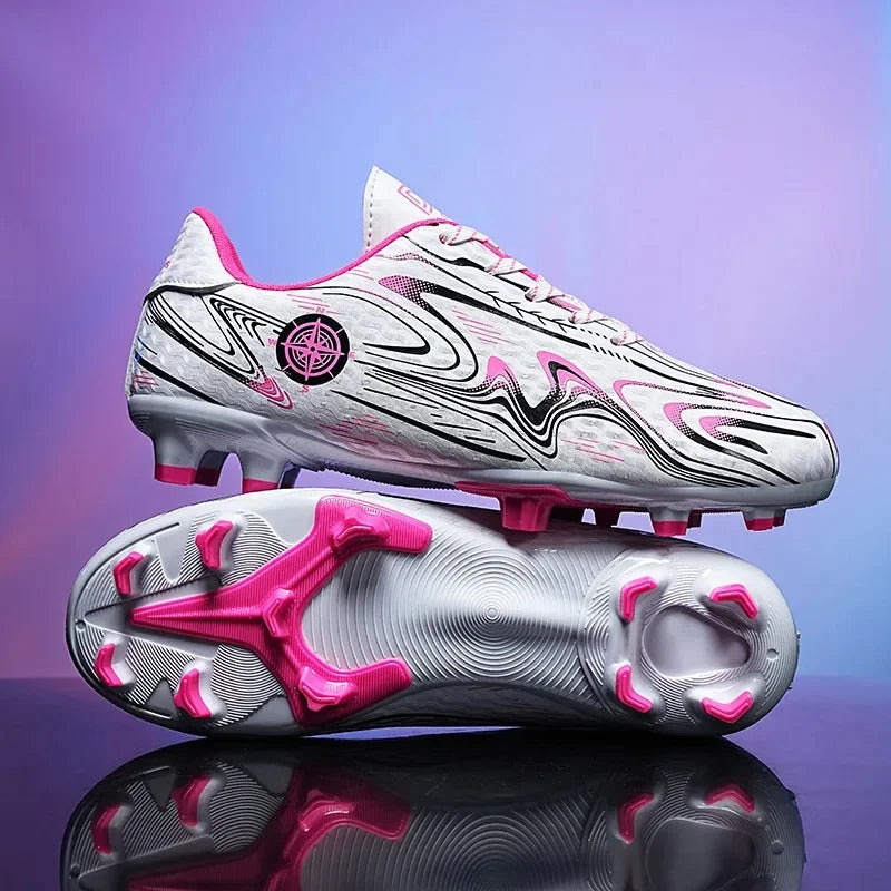 Boys Professional Football Training Shoes Running Sports Shoes Athletic Cleats Primary School Students Long Nails