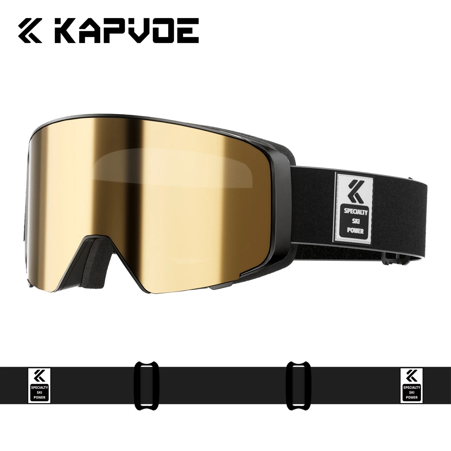 Kapvoe Men Outdoor Photochromic Snow Goggles Ski Goggles Winter Snowmobile Snowboard Anti-Fog Mask Women UV400 Sports Glasses