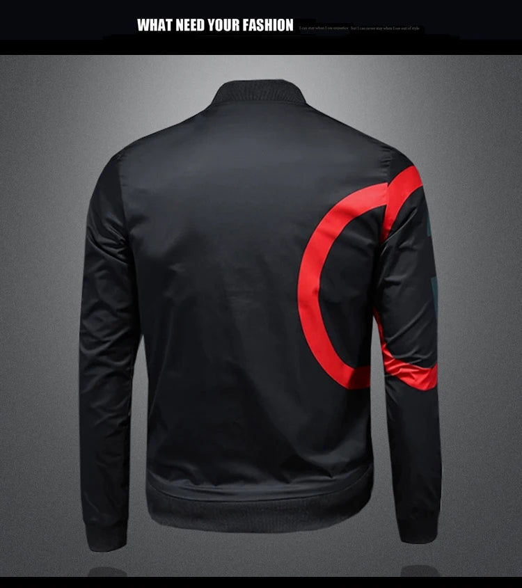 New Spring and Autumn Round Neck Baseball Jacket Men's Jacket Luxury Fashion Designer Casual Slim fit Coat  bomber jacket men