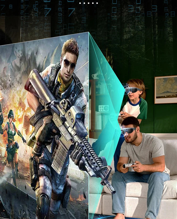 ENMESI V50 1080P HMD OLED High Brightness AR Glasses With Diopter 400inch HD Giant Screen Private Cinema