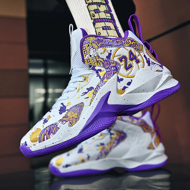 Men Basketball Shoes Field Training Sports Tennis Shoes 2024 New Male Sneakers Non Slip Luxury Basketball Shoes for Children