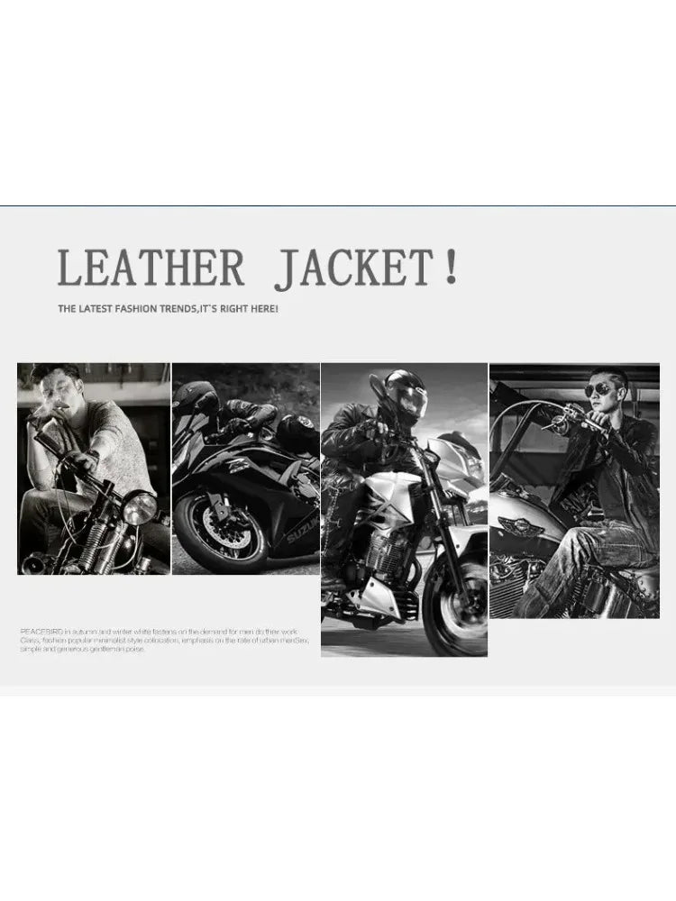 Fashion Warm Winter Mens PU Leather Jacket With Fur Collar Thicken Fleece Motorcycle Coat Casual Faux Leather Locomotive Jacket