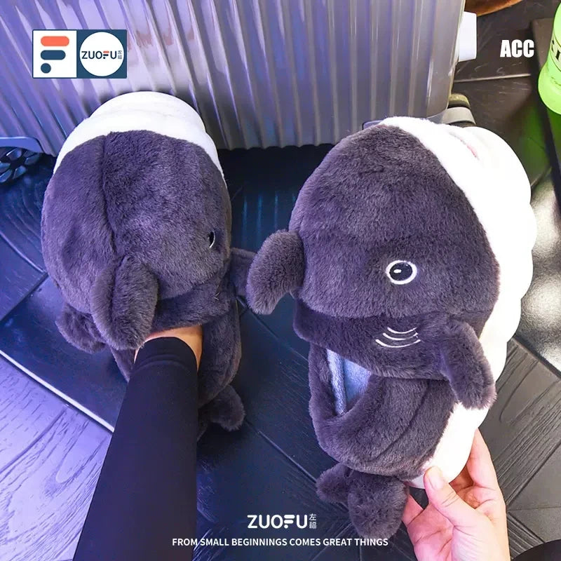 2025 Women's Winter Warm Shoes Plush Lining Indoor Slippers Couples Platform Heel High Top Snow Boots Female Male Home Slipper