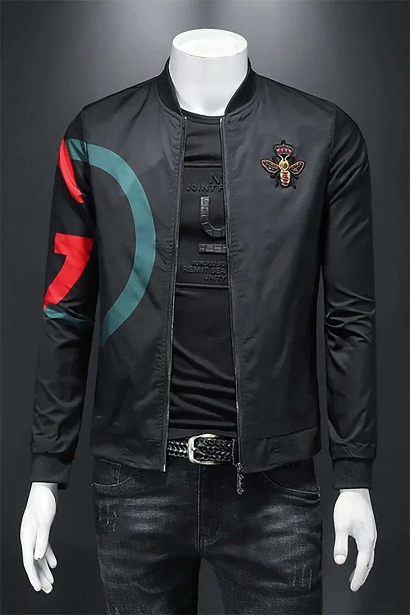 New Spring and Autumn Round Neck Baseball Jacket Men's Jacket Luxury Fashion Designer Casual Slim fit Coat  bomber jacket men