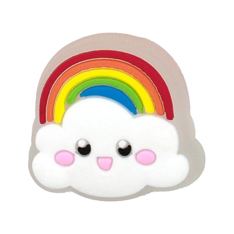 1PCS Pink Nurses Mom LED Shoes Charms Gamepad Turbo Football Shoe Decoration Accessories Rainbow Flower Doughnut Pins Clog