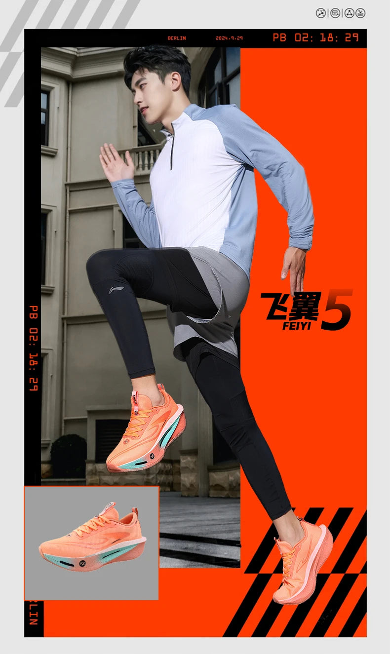 Running Shoes Carbon Board Speciality Marathon Men Sports Breathable Lightweight Women's Comfortable Athletic Nonskid Sneakers