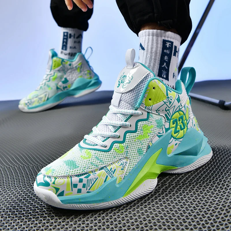 Men Basketball Shoes Field Training Sports Tennis Shoes 2024 New Male Sneakers Non Slip Luxury Basketball Shoes for Children