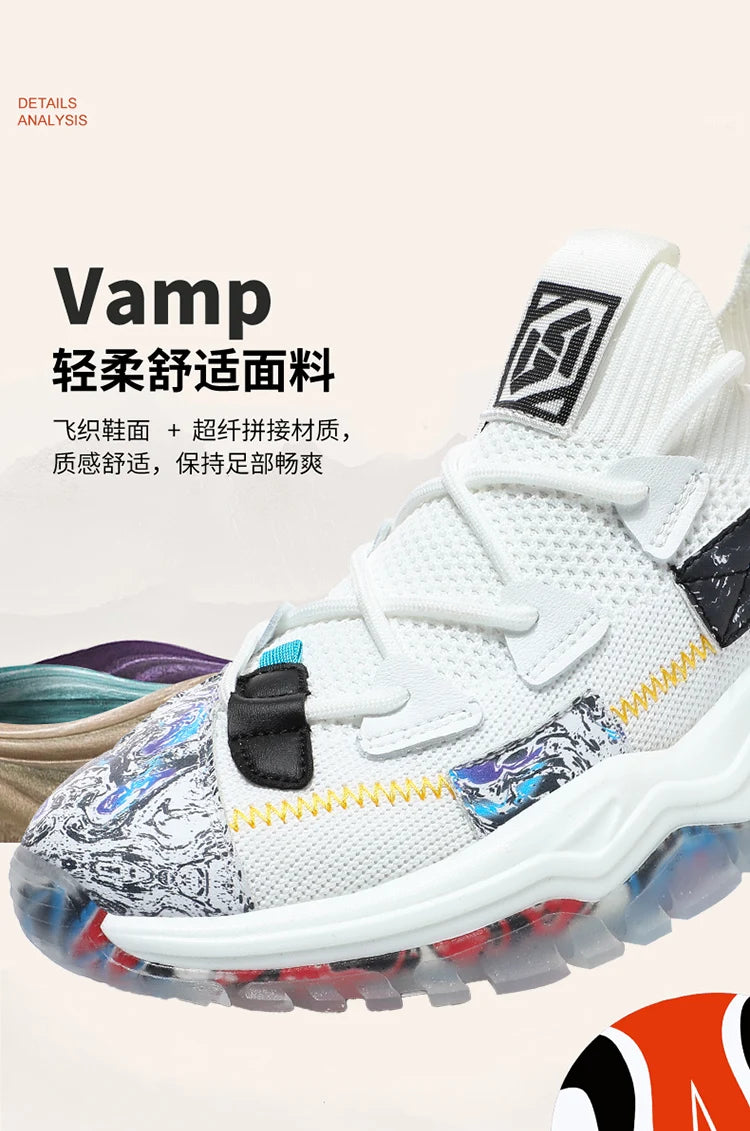 Men's Casual Sneakers Breathable Luxury Trainer Race Shoes Fashion Loafers Running Shoes for Male Comfortable Tenis