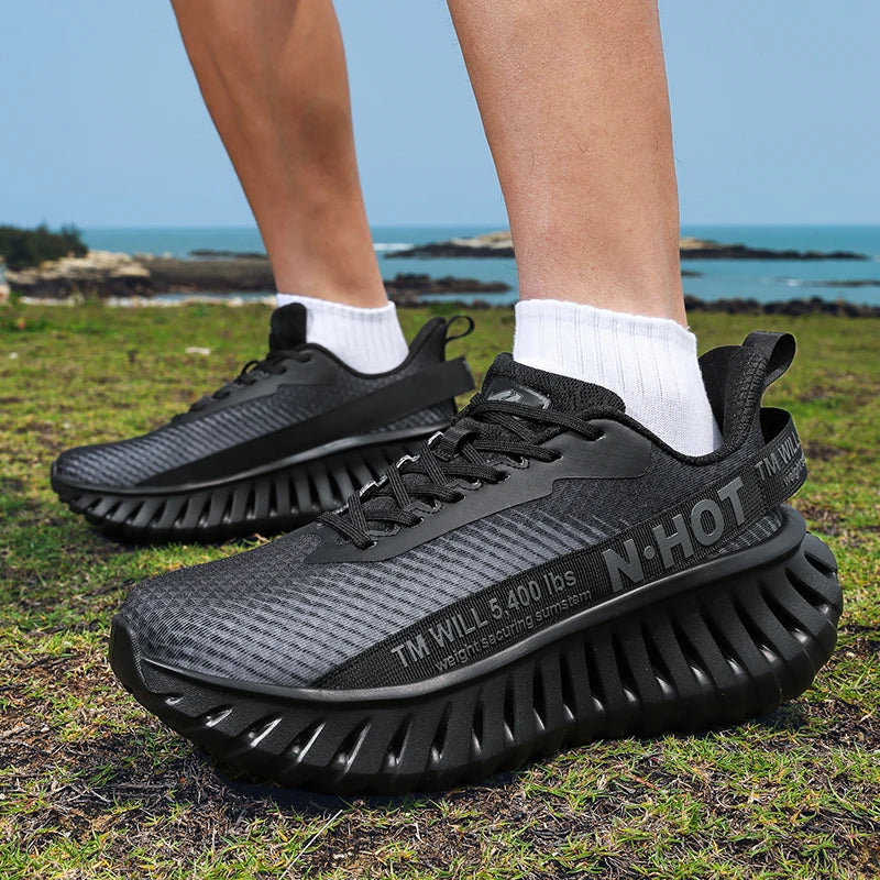 High-quality Chunky Running Shoes Women Men Light Comfy Outdoor Jogging 36-46 Mesh Breathable Trekking Shoes Versatile Sneakers