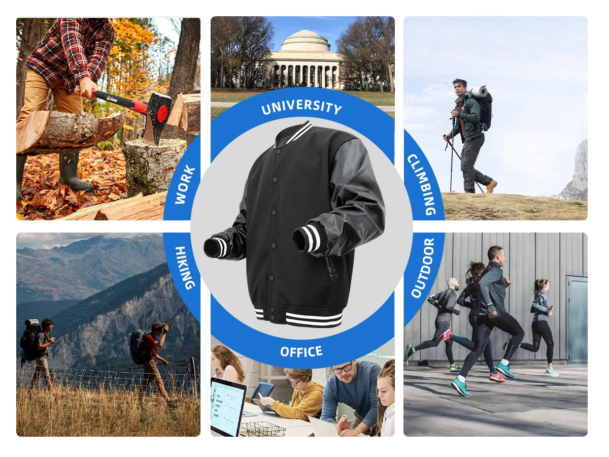 Women's Varsity Jacket with PU Leather Sleeves Fashionable Comfort Design Multiple Colors Available Perfect for Casual Wear