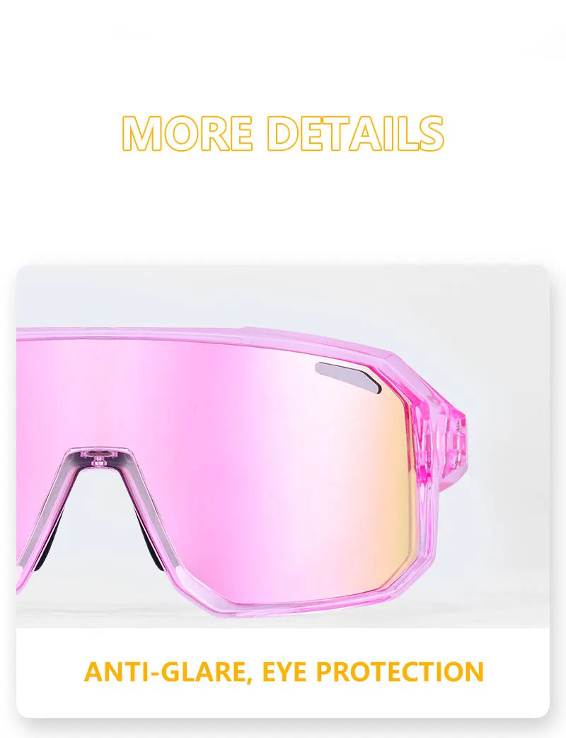 SCVCN Children Cycling Glasses Kids Outdoor Sports Sunglasses UV400 MTB Bike Eyewear Girls Boys Camping Fishing Golf Accessories