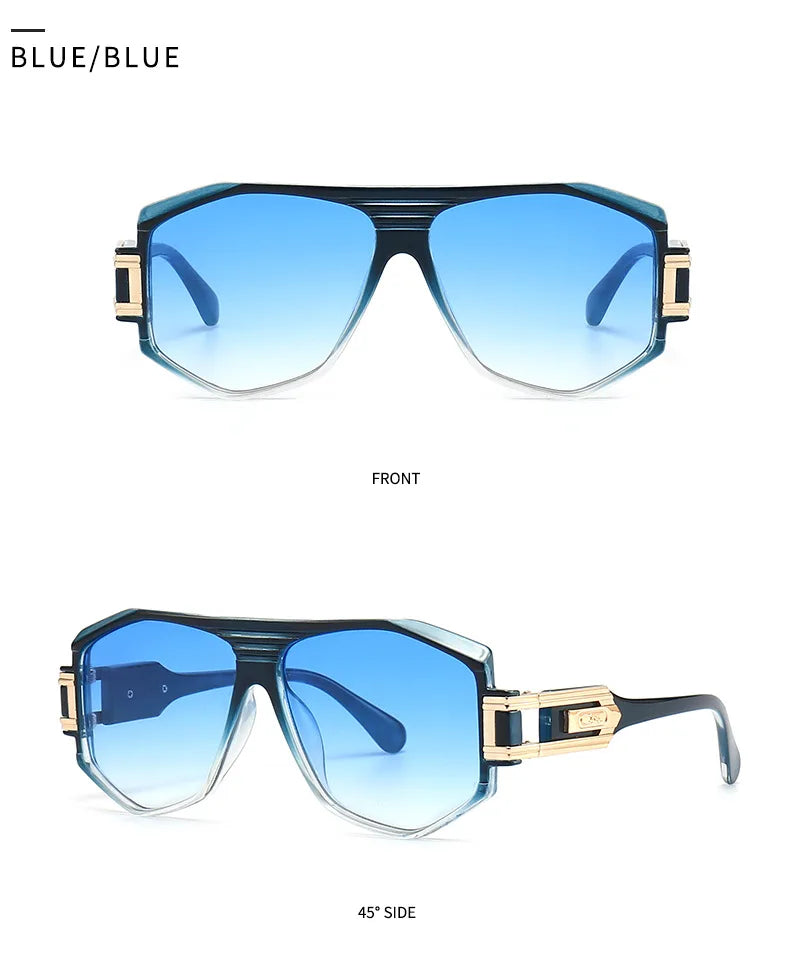 Retro Men's Sunglasses Square Sunglasses For Men Women Cyberpunk Style Glasses Anti Glare UV400 Go To Fishing Travel Driving