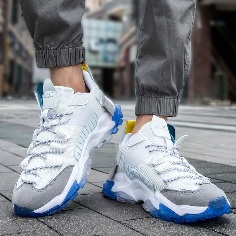 Women Casual plus size Shoes Fashion Breathable Walking Mesh Flat Shoe Sneakers Women Gym Vulcanized Shoes White Female Footwea