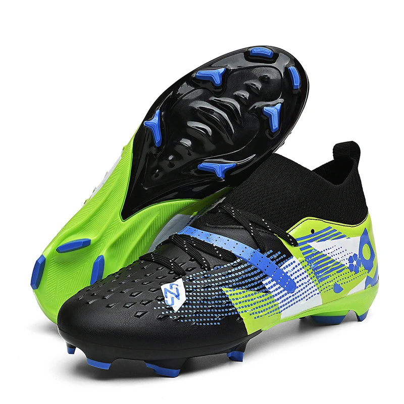 New Men Soccer Shoes High-quality Outdoor High Ankle Ultralight Indoor Football Boots Non-Slip Sports Shoes Futsal Non-Slip