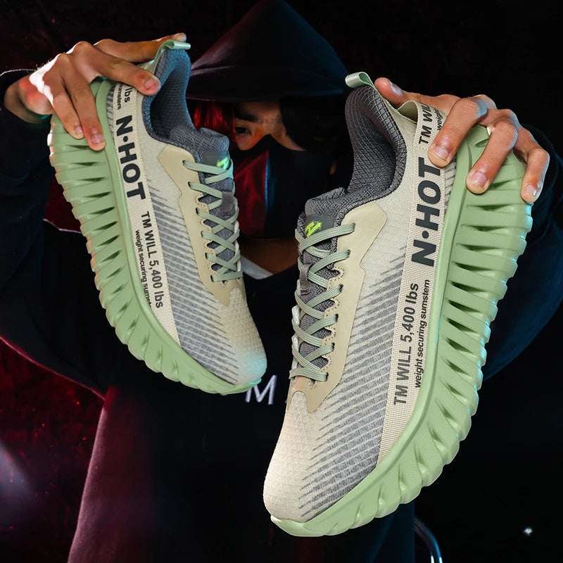 High-quality Chunky Running Shoes Women Men Light Comfy Outdoor Jogging 36-46 Mesh Breathable Trekking Shoes Versatile Sneakers