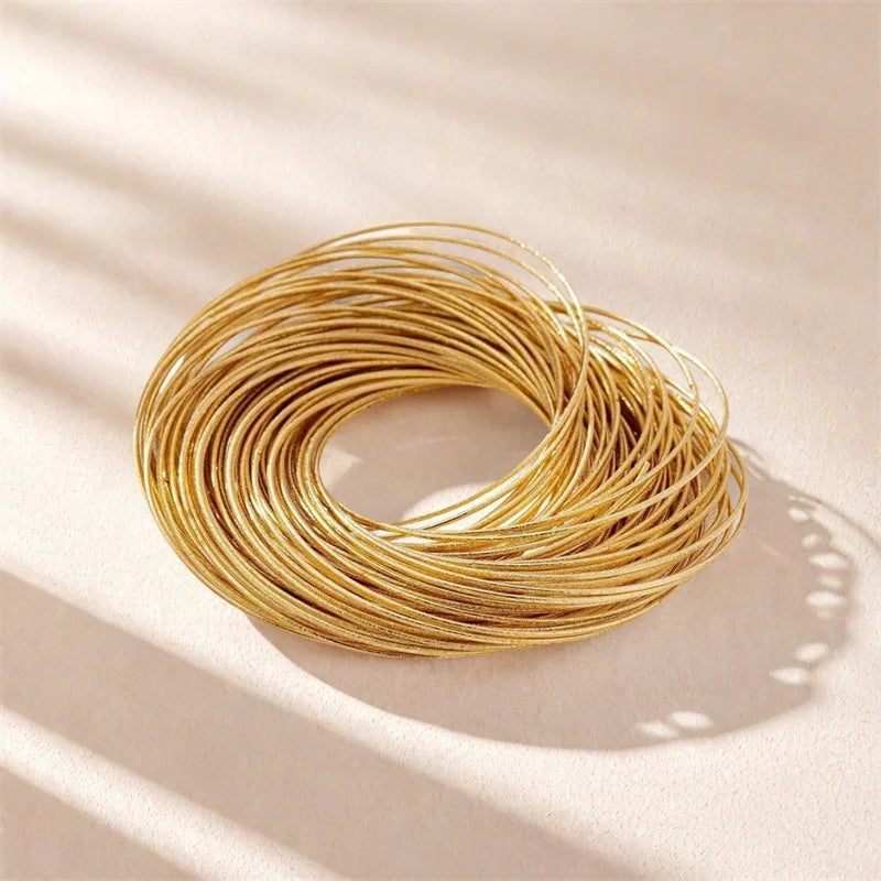 XIALUOKE European American Style Metal Multi-layer Line Wrapping Bracelet For Women Personality Catwalk Wrist Jewelry Wholesale