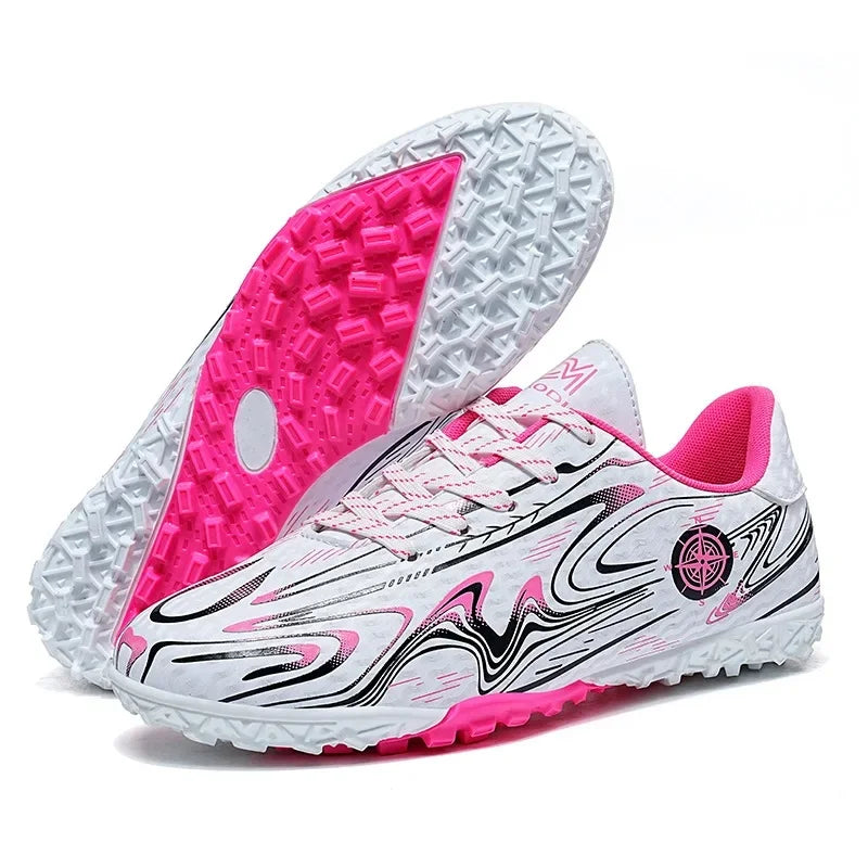 Boys Professional Football Training Shoes Running Sports Shoes Athletic Cleats Primary School Students Long Nails