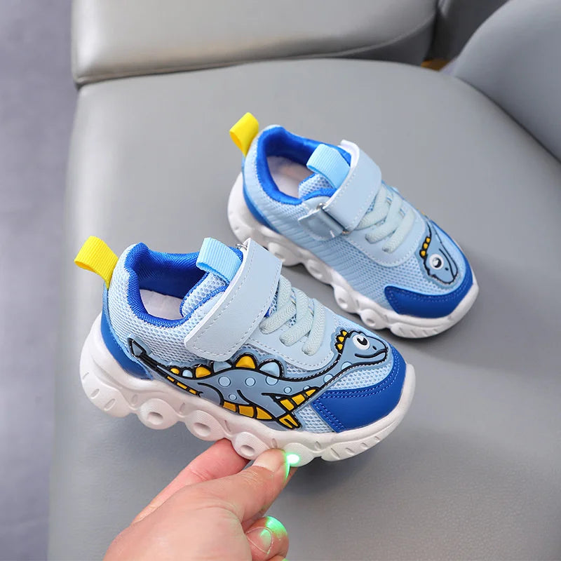 2023 New LED Children's Trainers Boys and Girls Tennis Shoes Sports Shoes for Toddlers Child Kids Sneakers