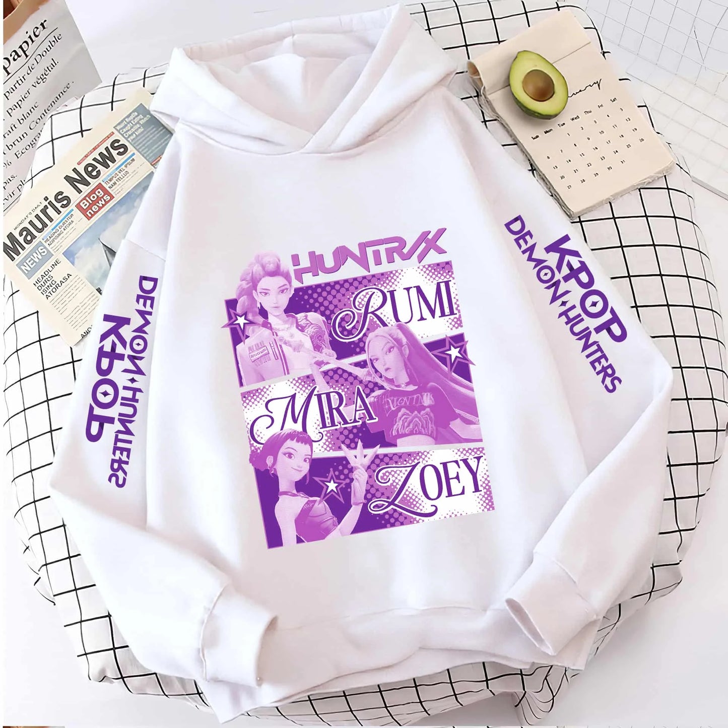 2025 KPop Demon Hunters Hoodie Fashion Rumi Sweatshirt Pullover Cute Long Sleeve Autumn Boys Girls Cartoon Y2K Hoody Sportswear
