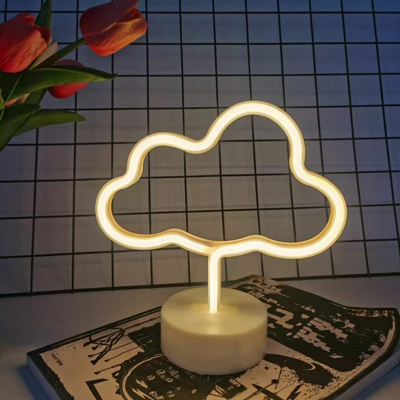 1 Piece, Countertop Decorative Lighting Neon Sign, USB or 3*Aa Battery Powered, Suitable for Holiday Party, Kitchen Home Lighting, Room Decoration Night Light (Battery Not Included)