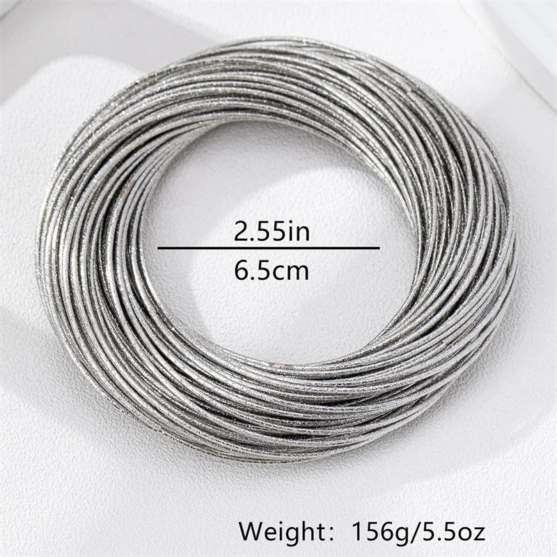 XIALUOKE European American Style Metal Multi-layer Line Wrapping Bracelet For Women Personality Catwalk Wrist Jewelry Wholesale