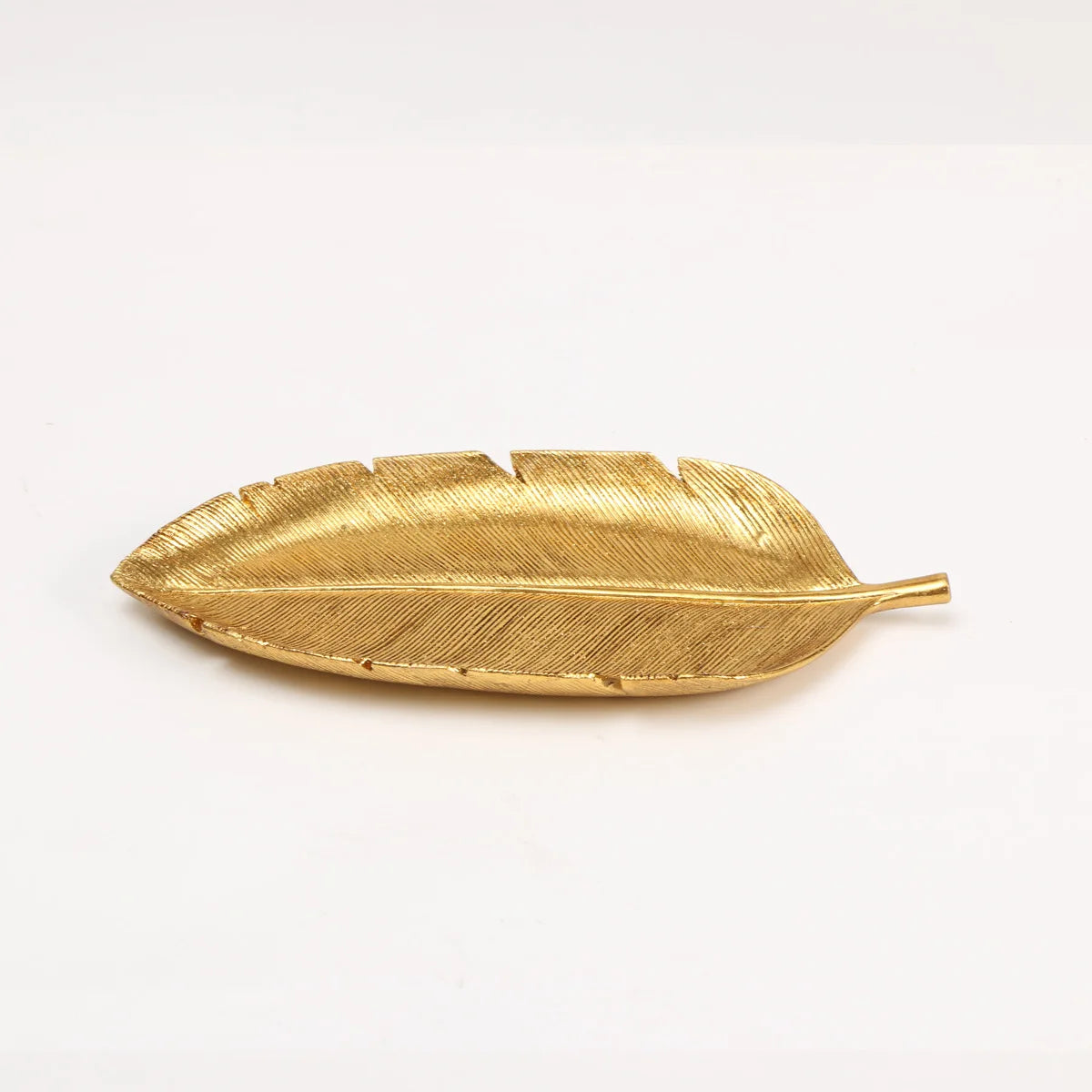 1pc Elegant Golden  Leaf Decor Tray - Versatile Storage& Chic Room Accent, Perfect Gift for Any Occasion
