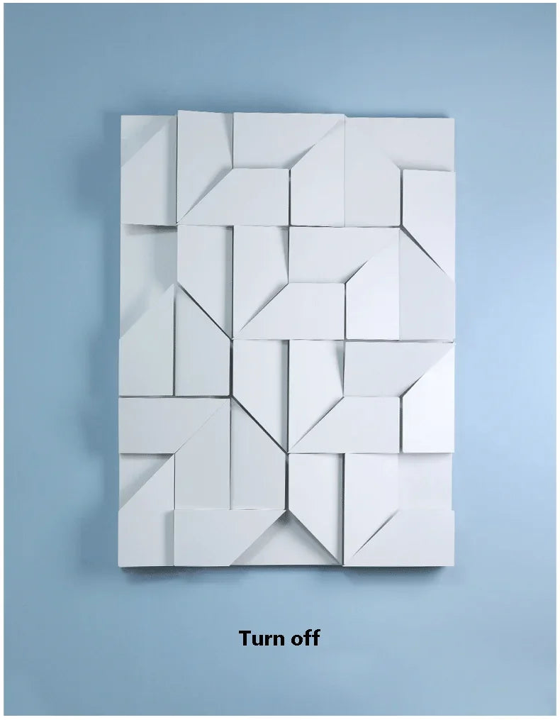 Modern Indoor Wall Lamp Geometric Design LED Sconce Background Light for Living Room Bedroom Hallway Home Decoration Lighting