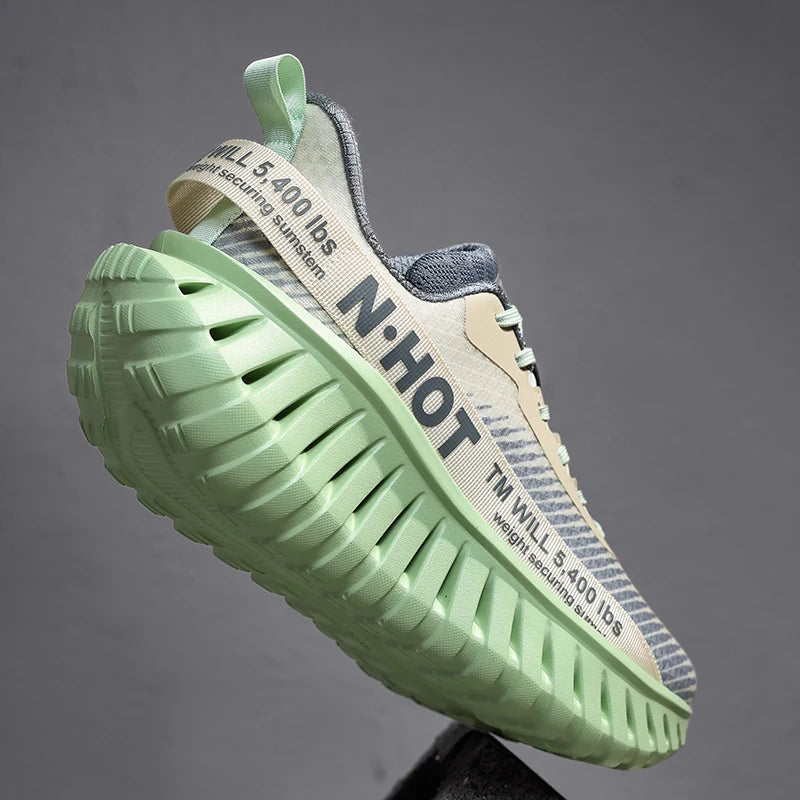 High-quality Chunky Running Shoes Women Men Light Comfy Outdoor Jogging 36-46 Mesh Breathable Trekking Shoes Versatile Sneakers