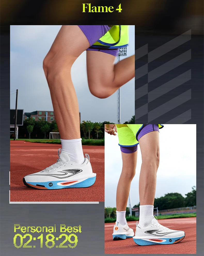 Running Shoes Carbon Board Speciality Marathon Men Sports Breathable Lightweight Women's Comfortable Athletic Nonskid Sneakers