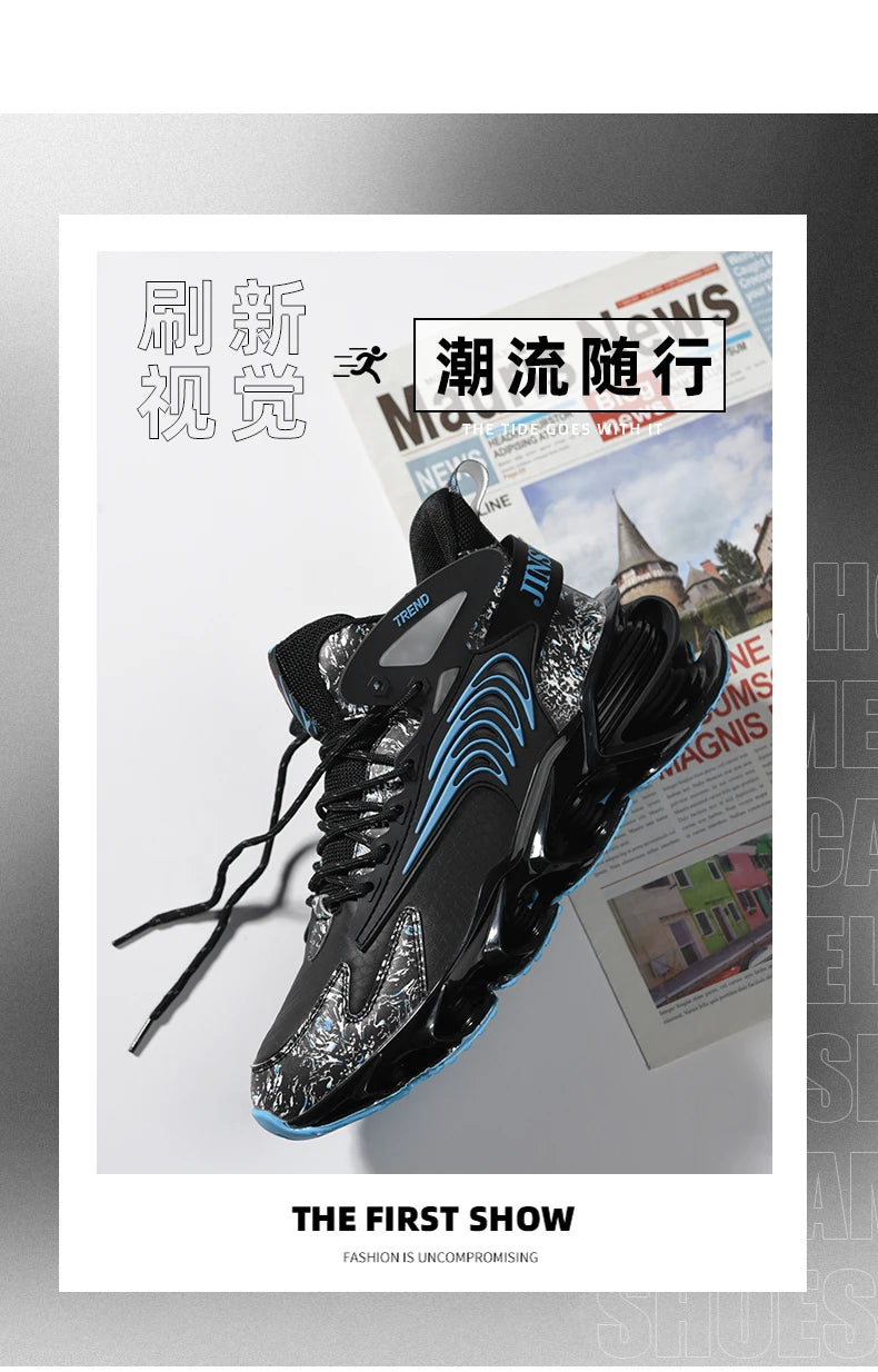 Men shoes Sneakers Male Luxury shoes Mens trend casual Shoes Trainer Race Breathable Shoes tenagers fashion blade running shoes