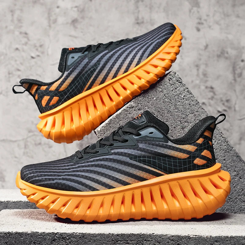 High-quality Chunky Running Shoes Women Men Light Comfy Outdoor Jogging 36-46 Mesh Breathable Trekking Shoes Versatile Sneakers