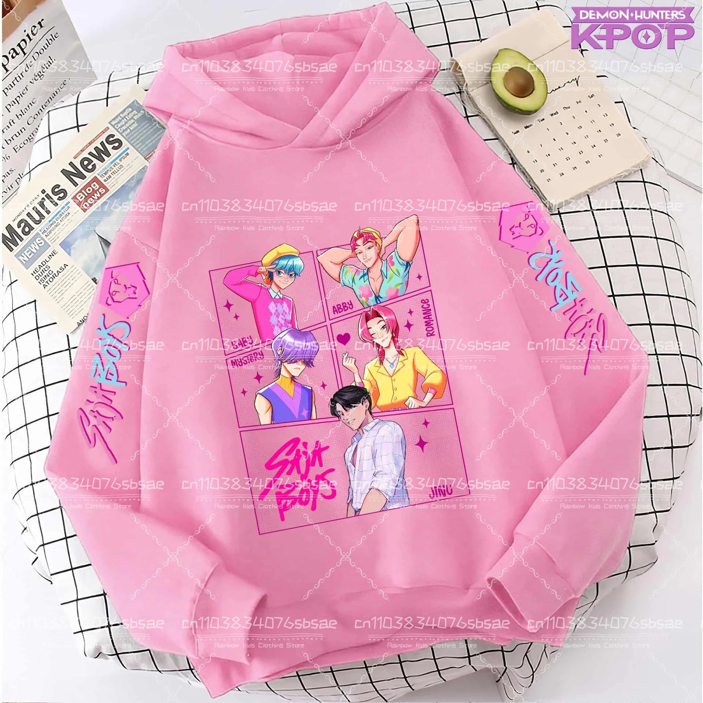 K-pop Saja Boys Demon Hunters 2025 Graphic Hoodies for Men Women Fashion Sweatshirt Long Sleeve Casual Fleece Hooded Streetwear