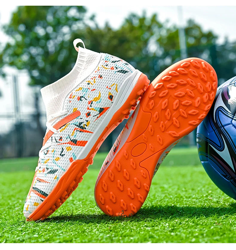 Professional Men Football Shoes TF/FG Soccer Shoes Society Cleats Fast Football Field Boots Sneaker Comfortable Original Unisex