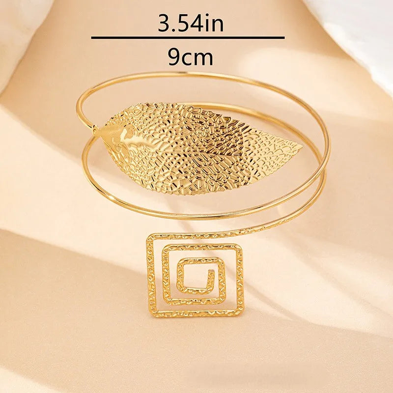 Arm Bracelet Leaf Square Chain Women Girls Gifts Fashion Jewelry Hot Sale Party Gift 2025 New Style