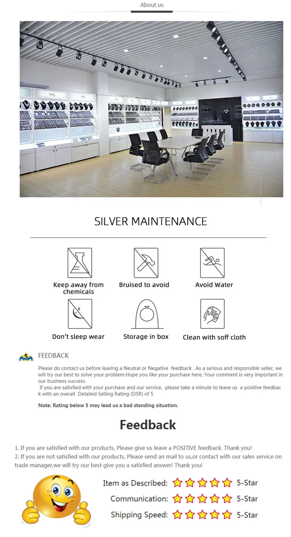 BF CLUB 925 Sterling Silver Rings For Women Simple Finger Open Vintage Gold Wide Flat Ring Allergy For Party Birthday Gift