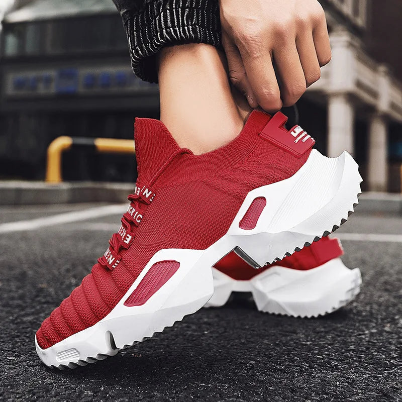 Low-Top Chunky Breathable Sneakers Large Size High Quality Slip-On Summer Anti-Slippery Sports Platform Men Shoes