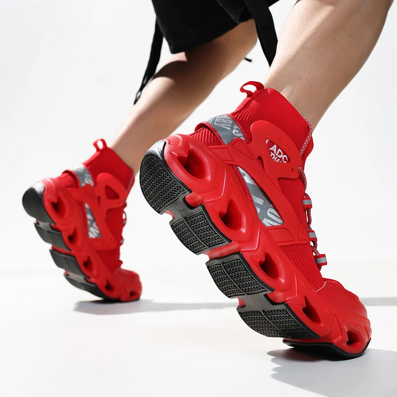 Hip-hop Sneakers Men High-tops High-street Sports Shoes Brand Designer Leisure Shoe Men Comfy Breathable Walking Shoes Male