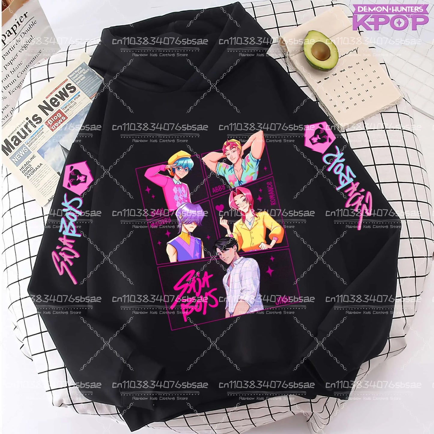 K-pop Saja Boys Demon Hunters 2025 Graphic Hoodies for Men Women Fashion Sweatshirt Long Sleeve Casual Fleece Hooded Streetwear